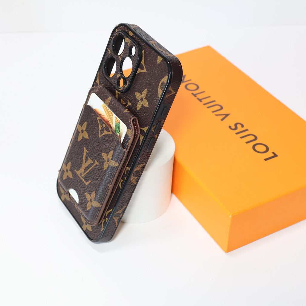 LV Magsafe iPhone Case With Card Holder 16/Pro/Pro Max/ Plus