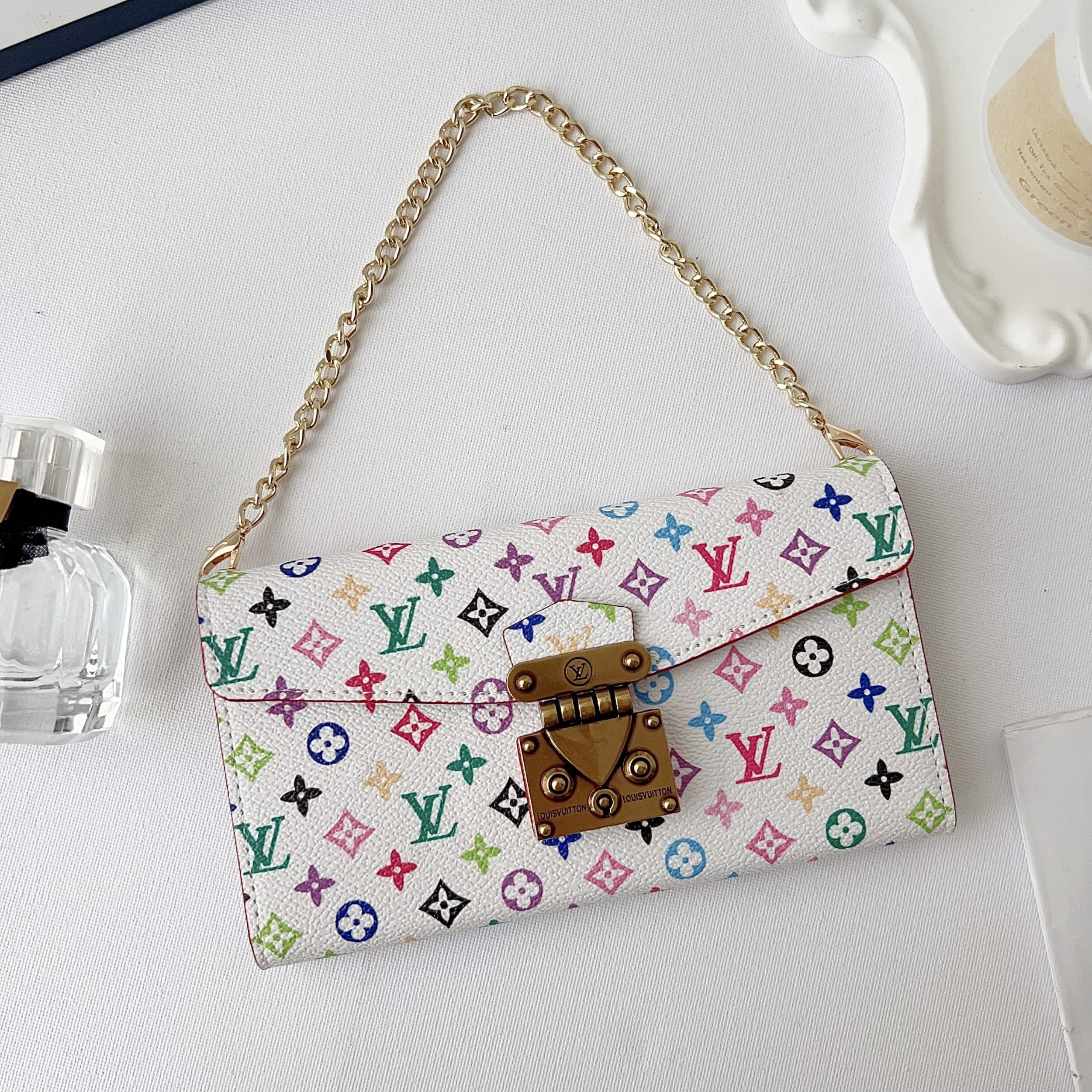 Multicolor LV Crossbody Phone Case for 1317 Pro/Pro Max