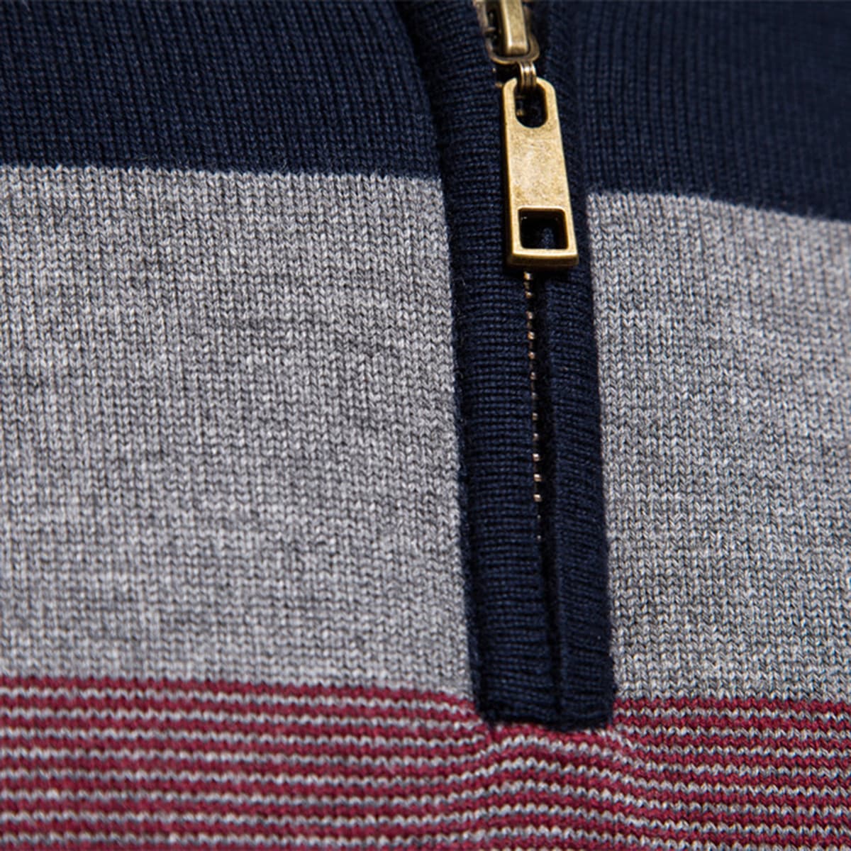 Men’s Classic Colorblock Half-Zip Sweater