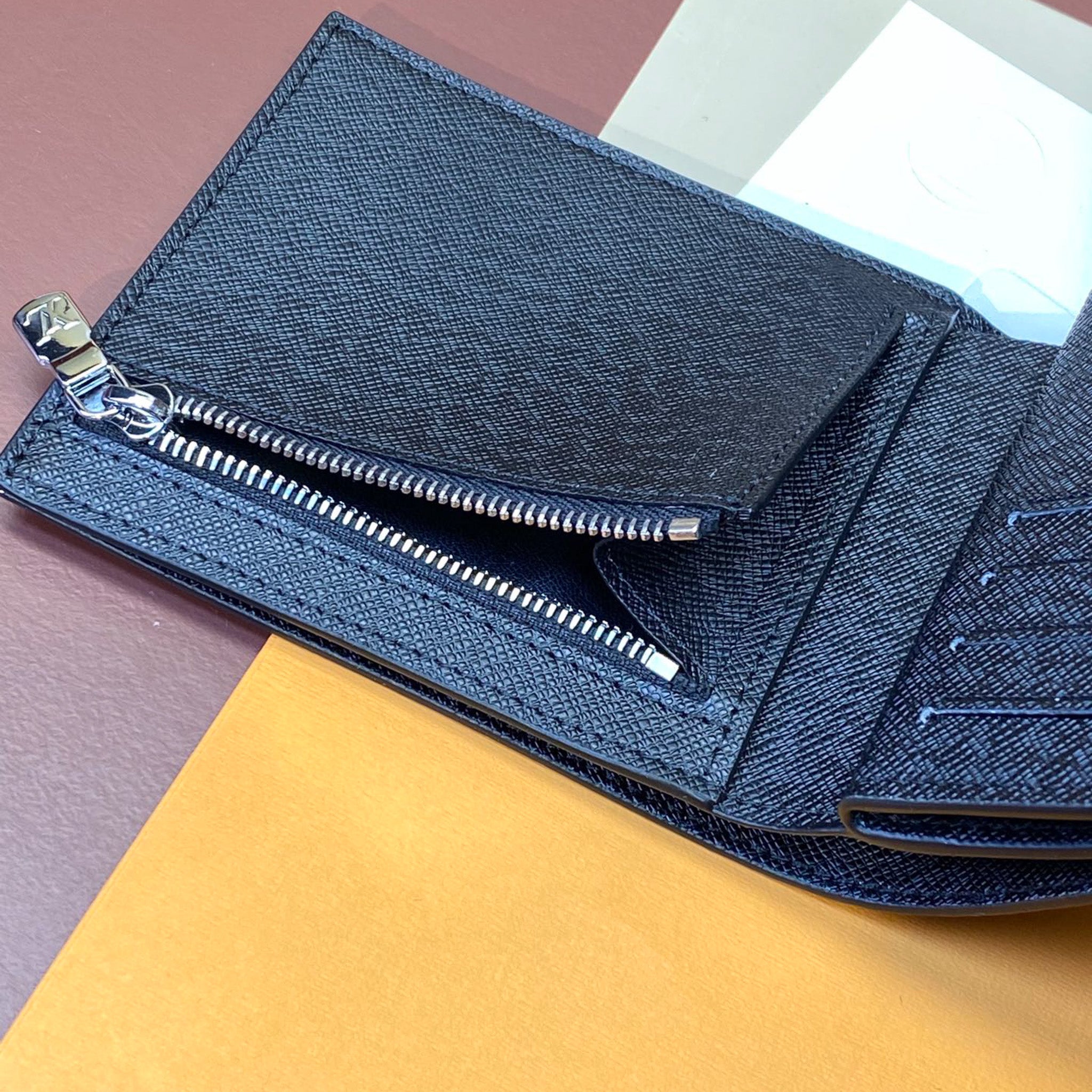 LV Black Monogram Wallet Trifold