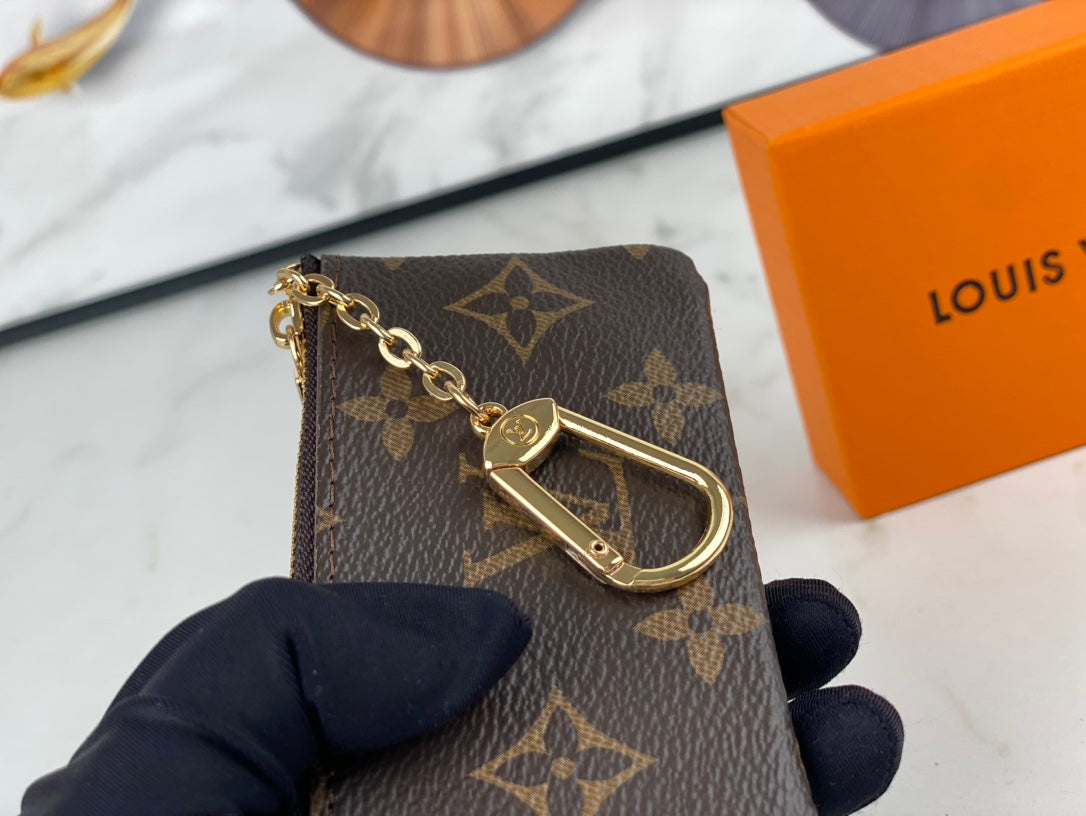 Louis Vuitton Key Pouch Brown Monogram