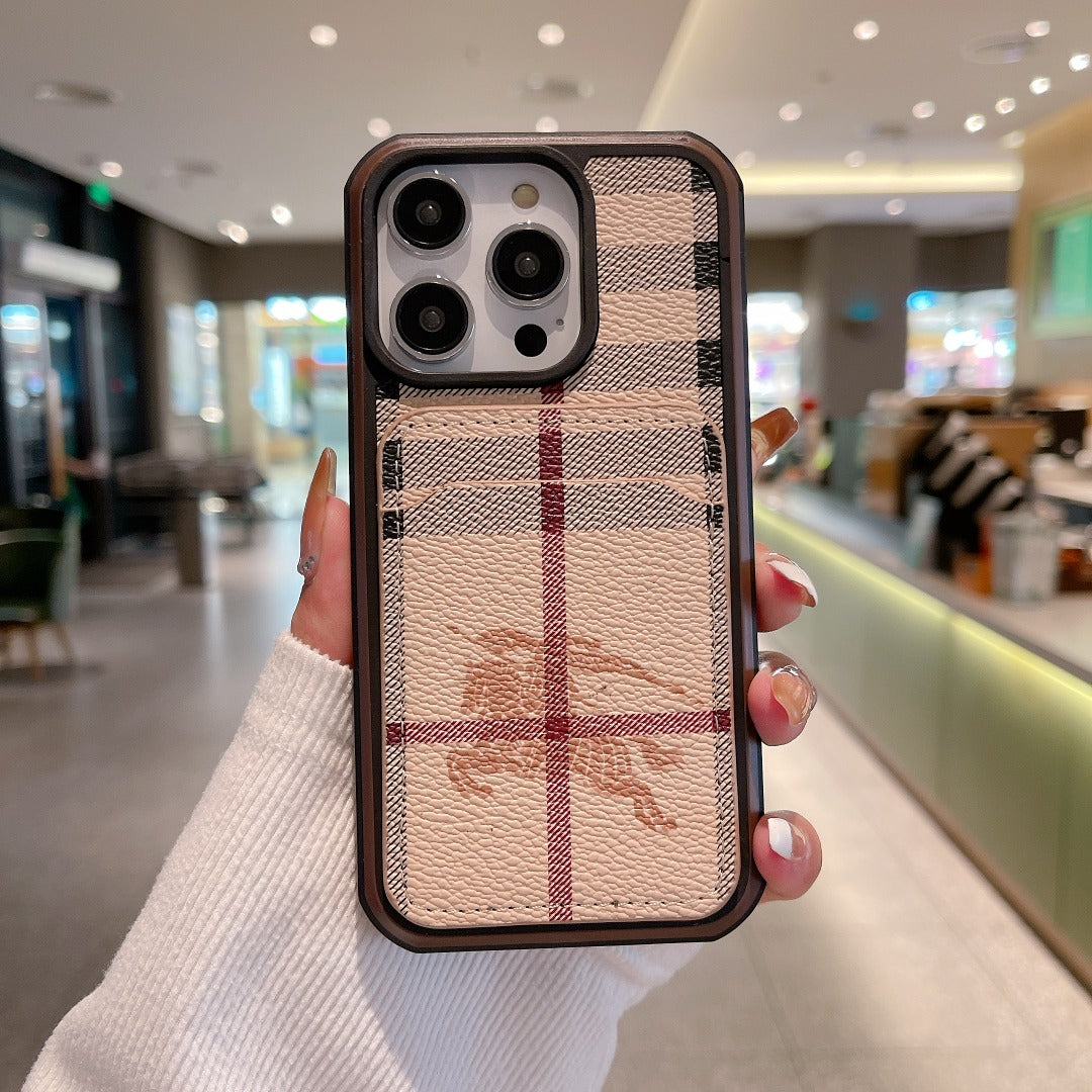 Luxury Phone Case Card Holder for iPhone 16 Pro Max Series