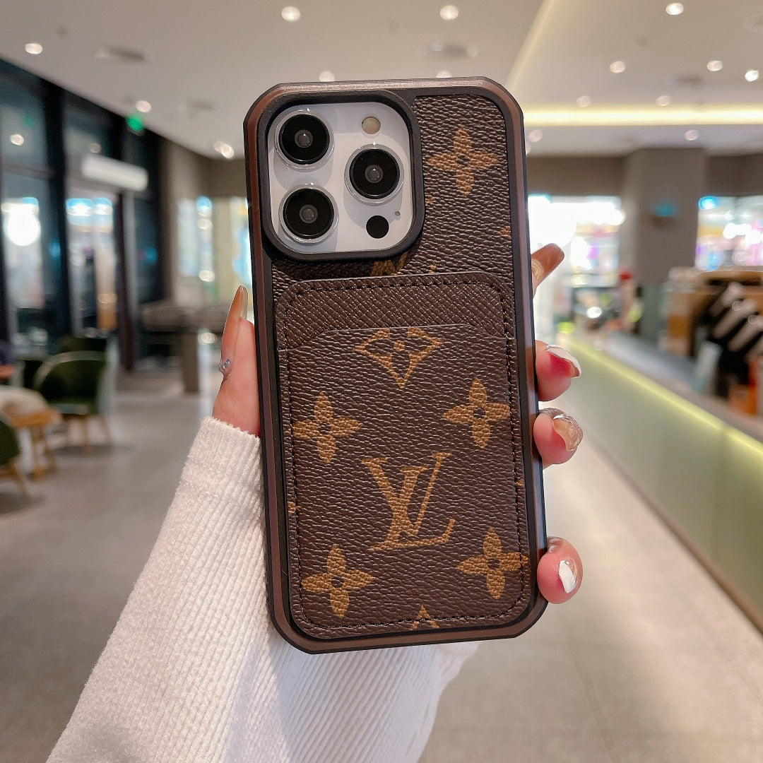 Luxury Phone Case Card Holder for iPhone 16 Pro Max Series